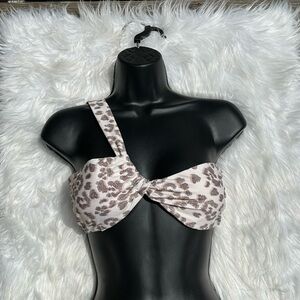 AERIE ASYMMETRICAL BANDEAU BIKINI TOP New Never Worn Sample Size Small